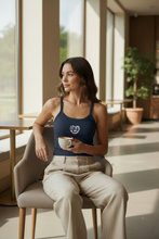Load image into Gallery viewer, Colorado Love Women’s Micro-rib Tank Top, Columbine State Flower &amp; Flag Design Tank
