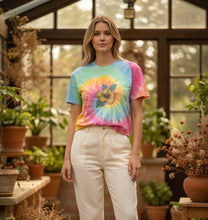 Load image into Gallery viewer, Hibiscus Cotton Oversized Tie-Dye T-shirt, 100% US Grown Cotton
