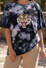 Load image into Gallery viewer, Untamed, Minhwa Korean Tiger Cotton Oversized Tie-Dye T-shirt, 100% US Grown Cotton
