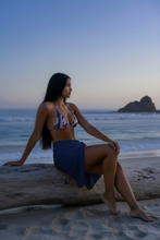 Load image into Gallery viewer, Sand Gold, Marble Wash Recycled String Bikini Top, Top Only
