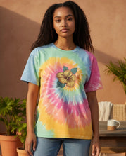 Load image into Gallery viewer, Hibiscus Cotton Oversized Tie-Dye T-shirt, 100% US Grown Cotton
