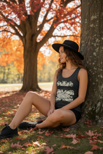 Load image into Gallery viewer, Art Nouveau Bats Poly Tank, Vintage Gothic Print, Boho Statement Top
