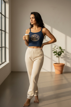 Load image into Gallery viewer, Women’s Micro-Rib Tank Top: Women's Cotton Tank Top: Qing Dynasty Dragon Medallion Graphic Tee | 17th Century Chinese Textile Art | Unknown Artist Collection
