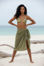 Load image into Gallery viewer, Vintage Water Lilly Recycled String Bikini
