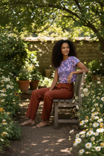 Load image into Gallery viewer, Vintage Phoenix + Floral Print Crop Tee- Baby Pink
