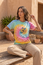 Load image into Gallery viewer, Hibiscus Cotton Oversized Tie-Dye T-shirt, 100% US Grown Cotton

