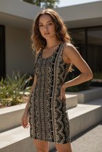 Load image into Gallery viewer, Cotton Bodycon Dress: Shakti Lace, Boho Summer Dress, Lace Inspired, Fesitval, Comfortable, Casual Dress
