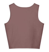 Load image into Gallery viewer, Melodia Gallery 100% cotton boho graphic crop tank top with vintage fish and lotus design
