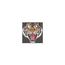 Load image into Gallery viewer, Melodia Gallery Korean Tiger Minhwa vintage art car magnet with roaring mouth and bright eyes.
