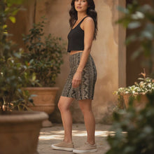 Load and play video in Gallery viewer, Shakti Lace Cotton Long Shorts | Unisex | Wearable Art | Melodia Gallery x Namaste Home
