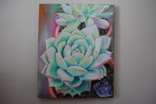 Load image into Gallery viewer, Echeveria with Amethyst Original Painting
