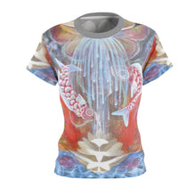 Load image into Gallery viewer, Pisces Oil Painting on Women&#39;s AOP Cut &amp; Sew Tee
