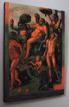 Load image into Gallery viewer, Triumphal Procession of Bacchus Original Painting, Renaissance, Figurative, Old Masters, Contemporary, Mid-Century Modern, Wall Art, Melodia
