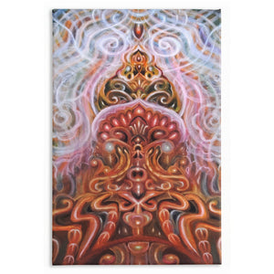 Energy Temple Oil Painting By Melodia Reproduced On Traditional Stretched Canvas, Original Art, Wall Art, Meditation, Spiritual, Energy Art