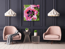 Load image into Gallery viewer, Pink Poppies Oil Painting Reproduction, Original Art By Melodia, Traditional Stretched Canvas, Cintemporary, Botanical, Floral, Flower Art
