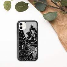 Load image into Gallery viewer, Lakshmi Biodegradable iPhone Case, Original Art by Melodia, Sublimation Printed on Eco-Friendly Phone Case, Goddess, Boho Case
