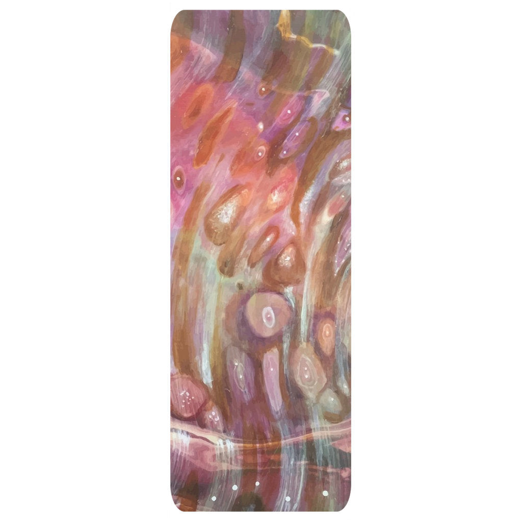 Paint Flow Yoga Mat, Original Oil Painting By Melodia, Sublimation Printed To Premium Mat, Abstract Art, Fine Art Yoga Mat