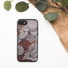 Load image into Gallery viewer, Echeveria I, Biodegradable iPhone Case, Original Oil Painting by Melodia, Printed on Eco-Friendly Case, Boho, Botanical, Succulent, Desert
