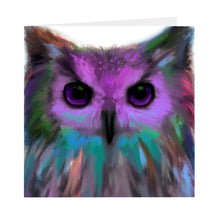 Load image into Gallery viewer, Owl Painting Stationary Set Of Folded Cards, Blank Card, Thank You, Congratulations, Birthday, Friend, Pen Pal, Fine Art, Animal Cards
