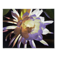 Load image into Gallery viewer, Night Blooming Cereus Painting, Original Contemporary Botanical Painting By Melodia, Printed On Traditional Stretched Canvas, Wall Art

