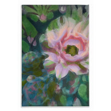 Load image into Gallery viewer, Cactus Bloom I, Oil Painting Reproduction Printed On Traditional Stretched Canvas, Original Art By Melodia, Cactus, Cacti, Succulent Art
