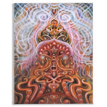 Load image into Gallery viewer, Energy Temple Oil Painting By Melodia Reproduced On Traditional Stretched Canvas, Original Art, Wall Art, Meditation, Spiritual, Energy Art

