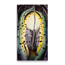 Load image into Gallery viewer, Tunnel, Original Oil Painting By Melodia Reproduced On Traditional Stretched Canvas, Contemporary, Aspens,Trees, Moon, Spiritual, Wall Art
