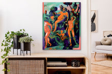 Load image into Gallery viewer, Triumph Of Bacchus, Contemporary Remix, Oil Painting By Melodia Reproduced On Traditional Stretched Canvas, Modern Renaissance Wall Art
