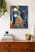 Load image into Gallery viewer, Aries Original Oil Painting Reproduced On Traditional Stretched Canvas, Zodiac, Astrology, Visionary, Spiritual, Ram Wall Art By Melodia
