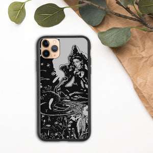 Lakshmi Biodegradable iPhone Case, Original Art by Melodia, Sublimation Printed on Eco-Friendly Phone Case, Goddess, Boho Case