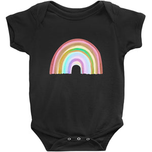 Watercolor Rainbow Onesies, Newborn-24 Months, Art By Melodia, Organic, Boho, Baby Shower Gift, Bohemian, Eclectic, Cute Eco Baby Clothes