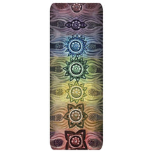 Load image into Gallery viewer, Chakra Yoga Mat, Original Oil Painting By Melodia, Printed On Premium Yoga Mat, Chakra Painting, Boho, Hippie, Yogi, Custom Mat

