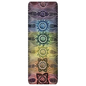 Chakra Yoga Mat, Original Oil Painting By Melodia, Printed On Premium Yoga Mat, Chakra Painting, Boho, Hippie, Yogi, Custom Mat