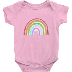 Watercolor Rainbow Onesies, Newborn-24 Months, Art By Melodia, Organic, Boho, Baby Shower Gift, Bohemian, Eclectic, Cute Eco Baby Clothes